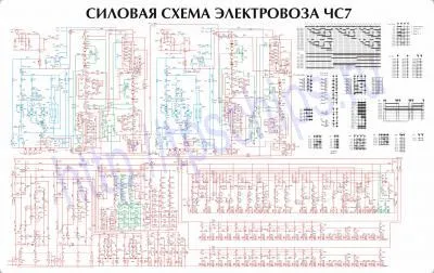 ЧС7 - Силовая схема
